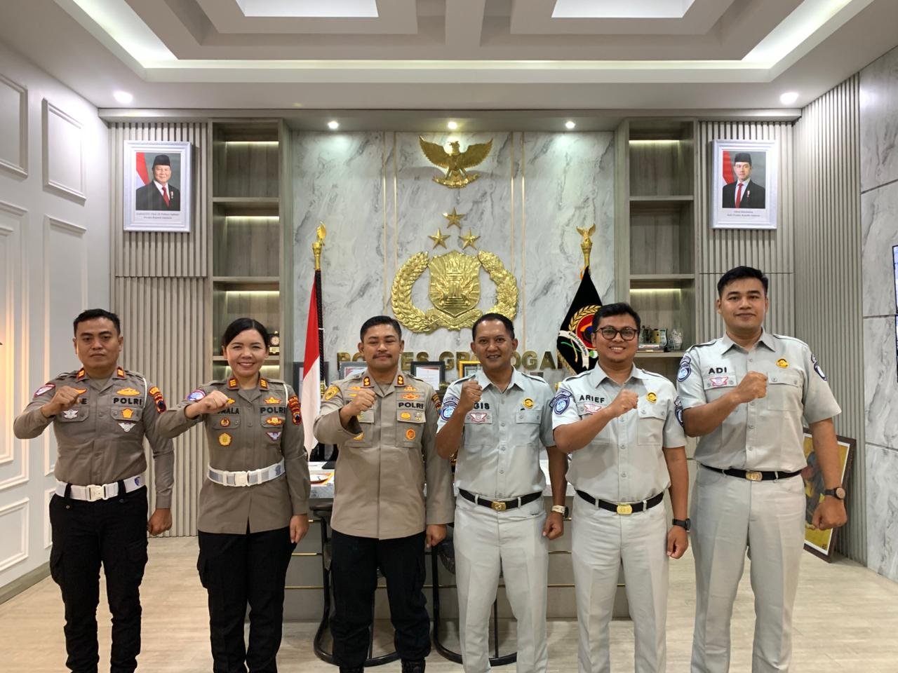 Jasa Raharja Demak Bersama Kapolres Grobongan Bersinergi Dukung Program FKLLAJ Grobogan