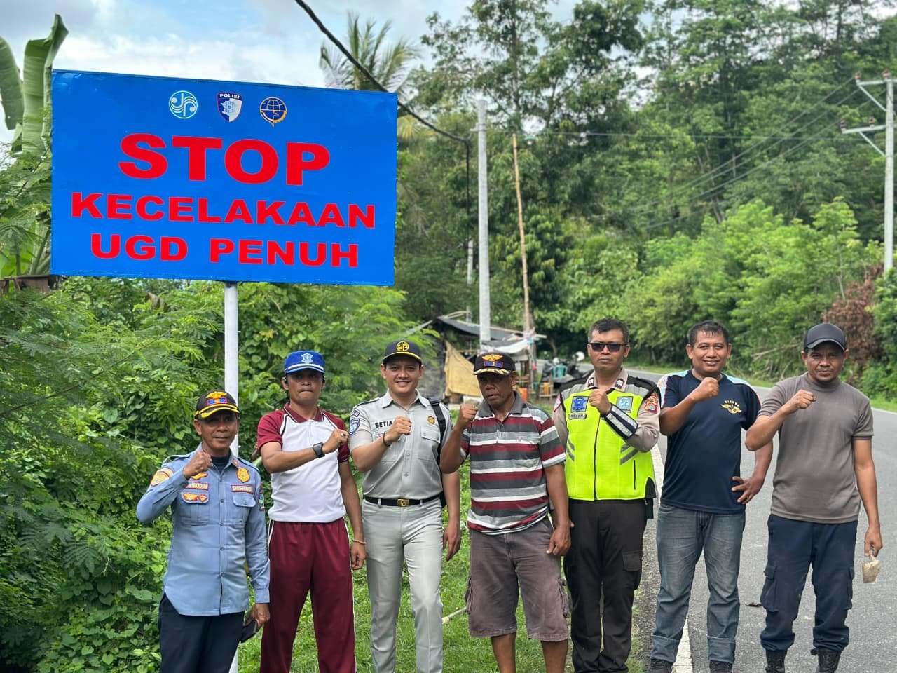 Upaya Preventif Tekan Kecelakaan, Jasa Raharja Cabang Bima Pasang Papan Himbauan Keselamatan