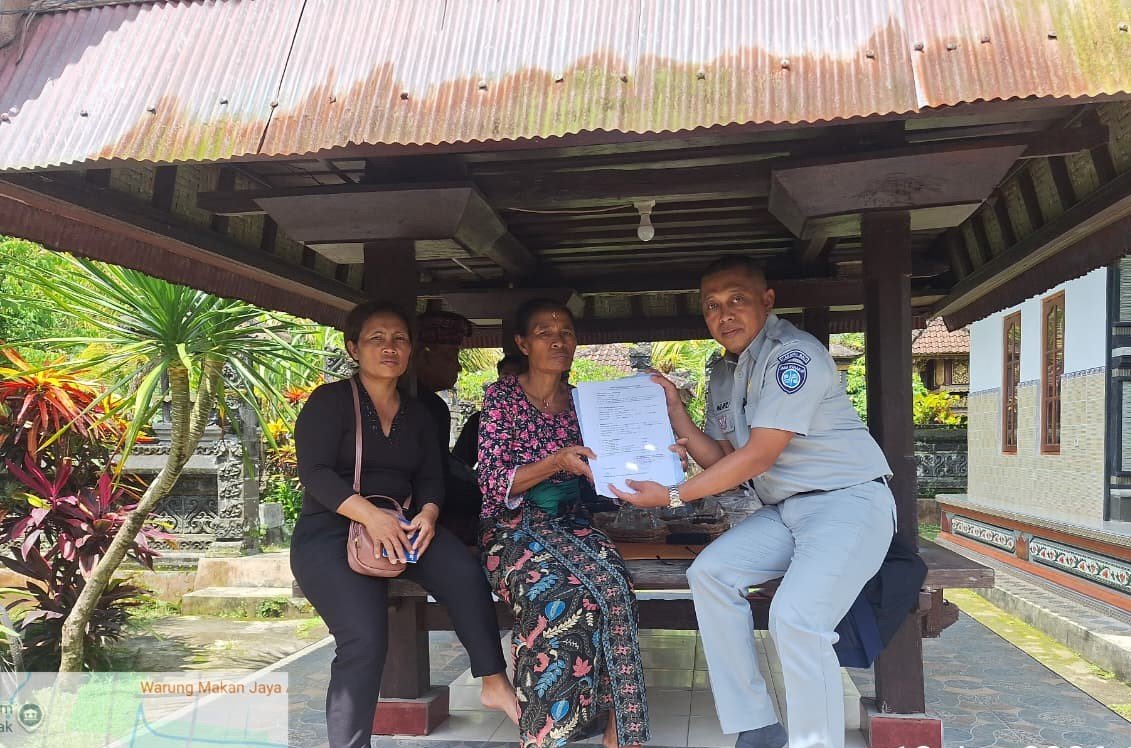 PT Jasa Raharja Wilayah Bali Serahkan Santunan Kepada Ahli Waris Korban Kecelakaan Lalu Lintas di Badung
