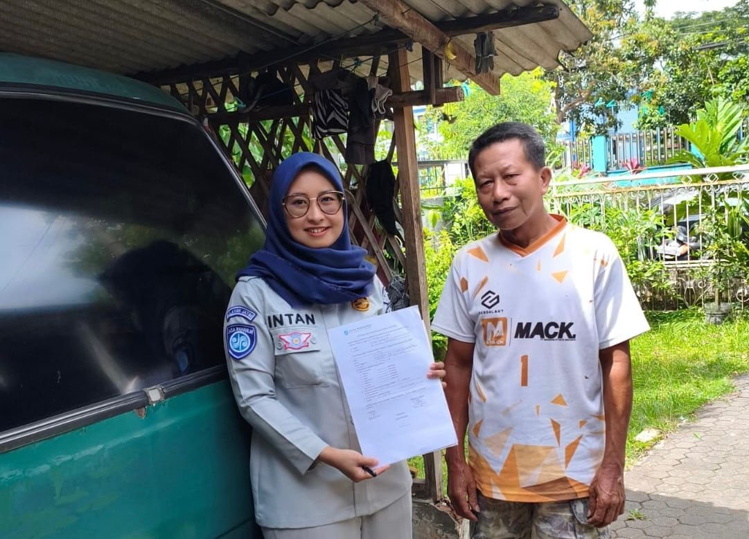 Jasa Raharja Cabang Malang Permudah Layanan IWKBU Melalui Door Too Door ke pemilik Angkutan Umum di Wilayah Karangploso