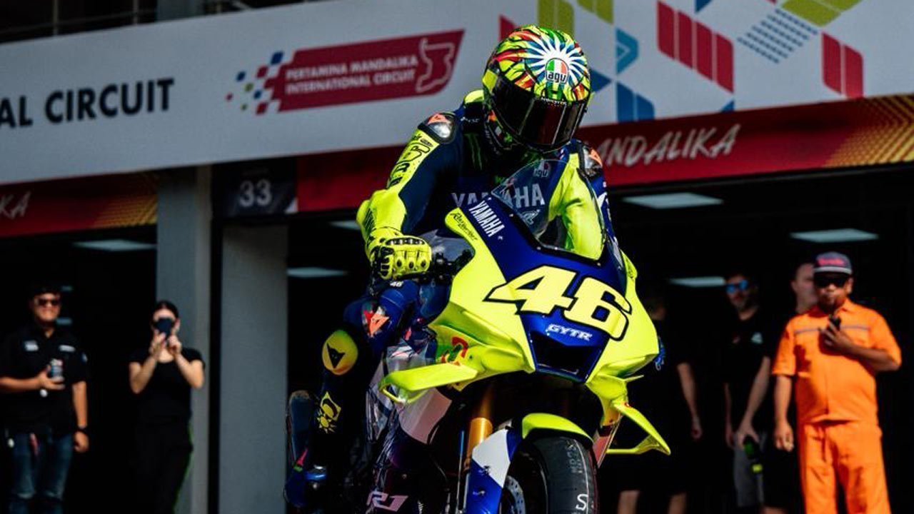 Legenda MotoGP Valentino Rossi Tampil di Mandalika