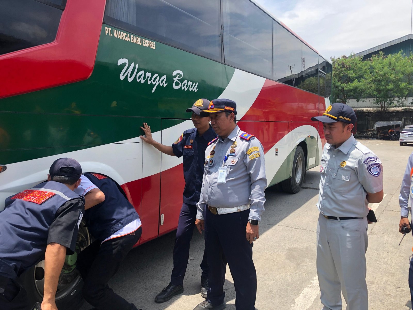 Perkuat Keselamatan Transportasi, Jasa Raharja Karawang Turun Langsung Rampcheck Di Terminal Klari