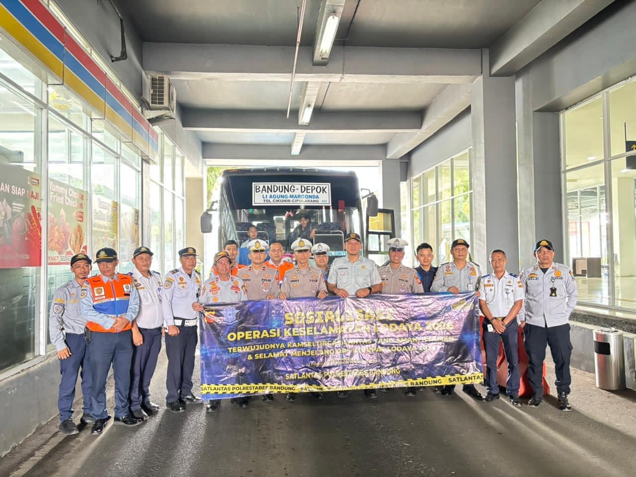 Giat Ramcheck bersama Polrestabes, Dishub Kota Bandung, dan BPTD Tk II Jabar di Terminal Leuwi Panjang dalam Rangka Persiapan Menjelang Hari Lebaran Bulan Maret 2026