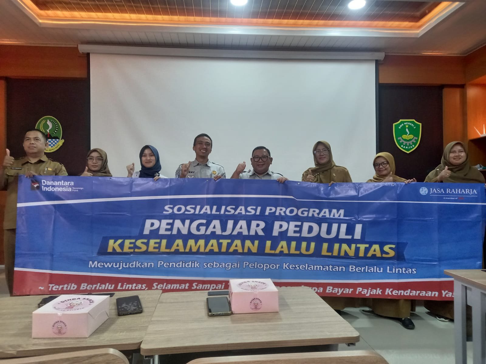 Jasa Raharja Cabang Tasikmalaya Laksanakan Sosialisasi Program Pengajar Peduli Keselamatan Lalu Lintas di SMK Negeri 2 Kota Banjar