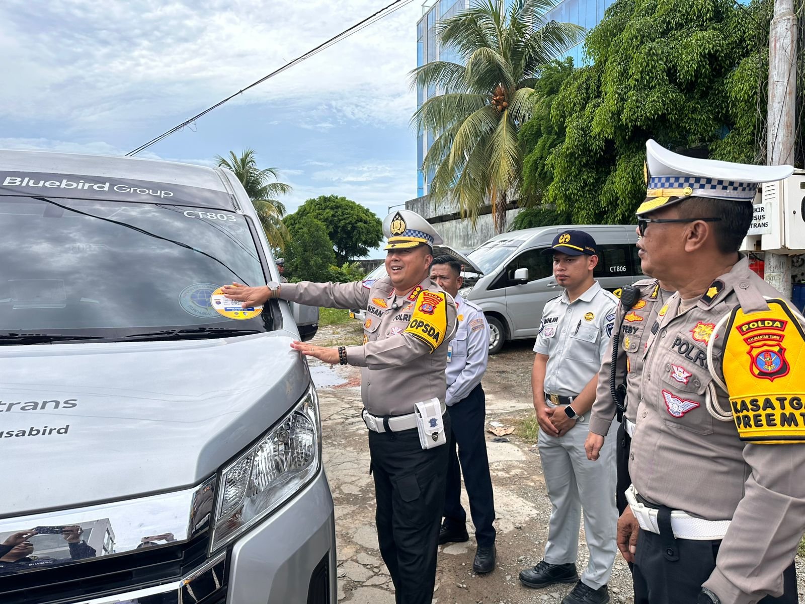 Tekan Risiko Kecelakaan Lalu Lintas, Ditlantas Polda Kaltim Bersama Jasa Raharja dan Stakeholder Intensifkan Rampcheck Angkutan Umum