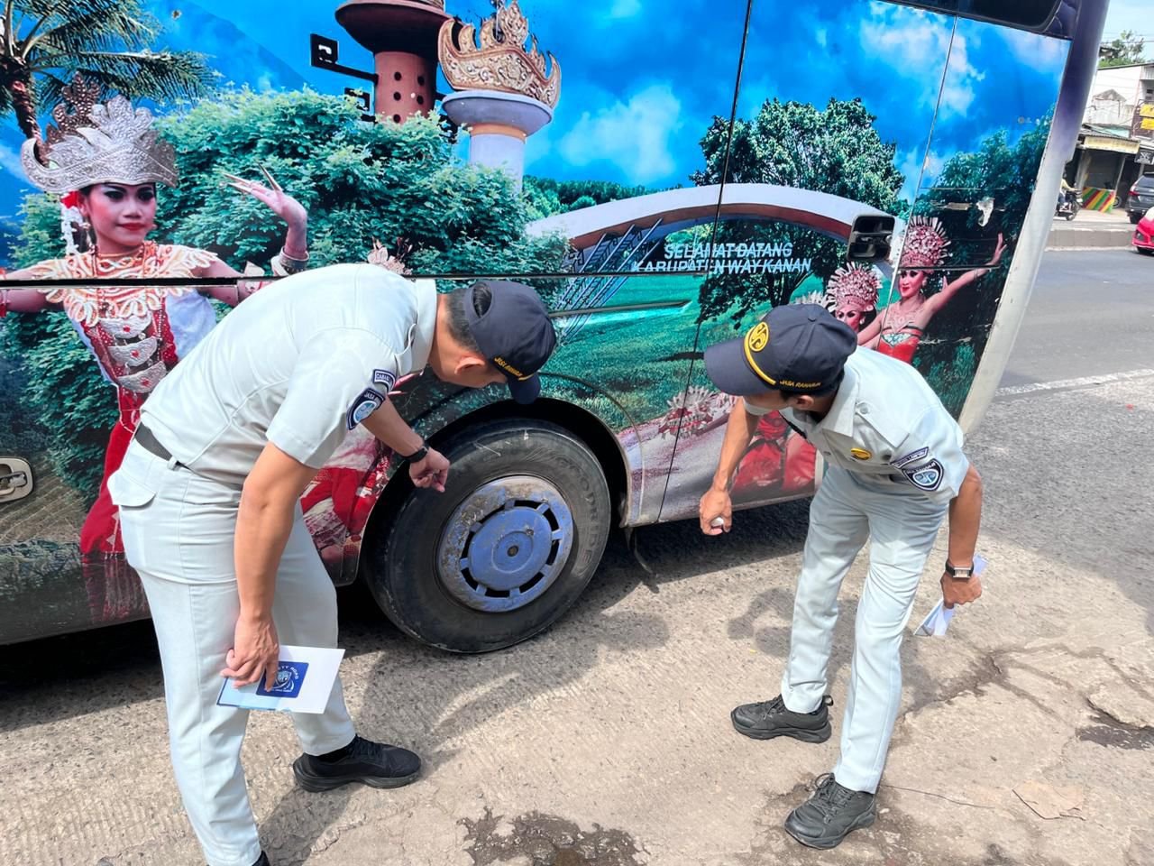 Jasa Raharja Lampung Terlibat Aktif dalam Rampcheck Angkutan Umum di Lampung Selatan