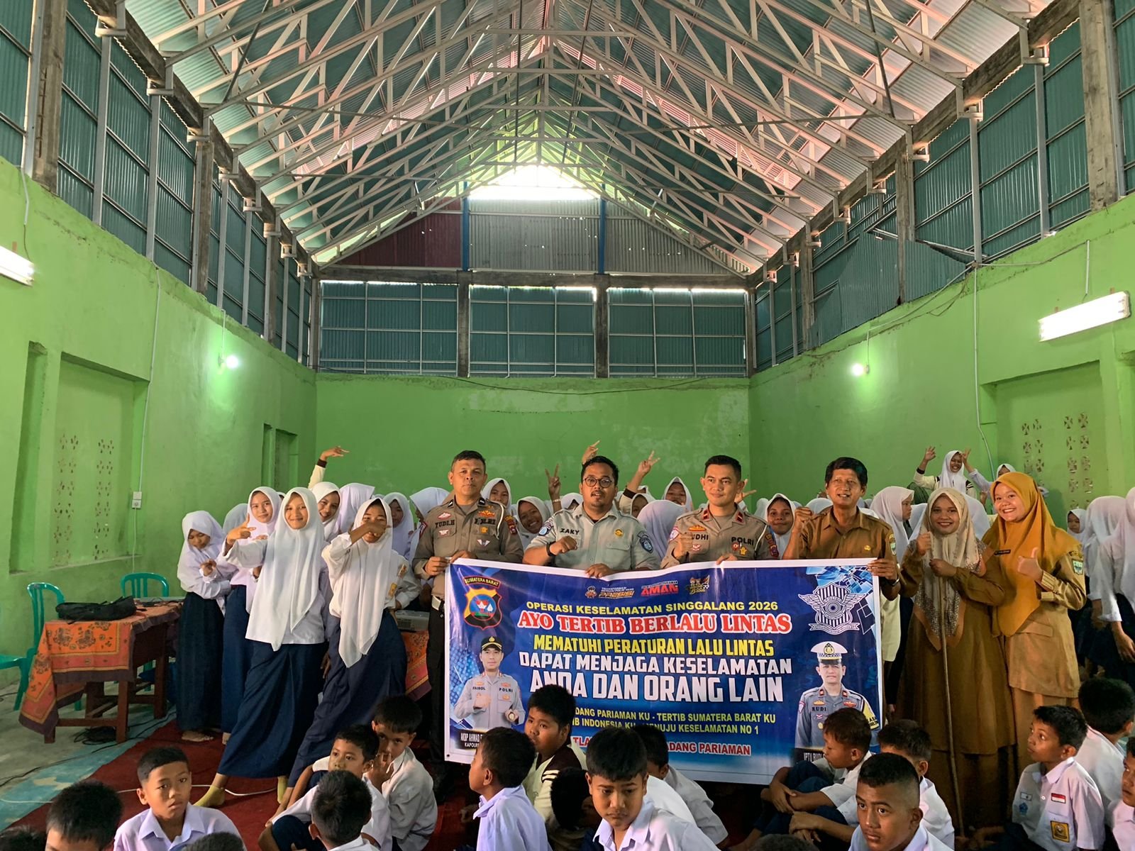 Tanamkan Kesadaran Sejak Bangku Sekolah, Jasa Raharja Kanwil Sumbar Edukasi Keselamatan dan Kesamsatan di SMPN 1 Kayu Tanam