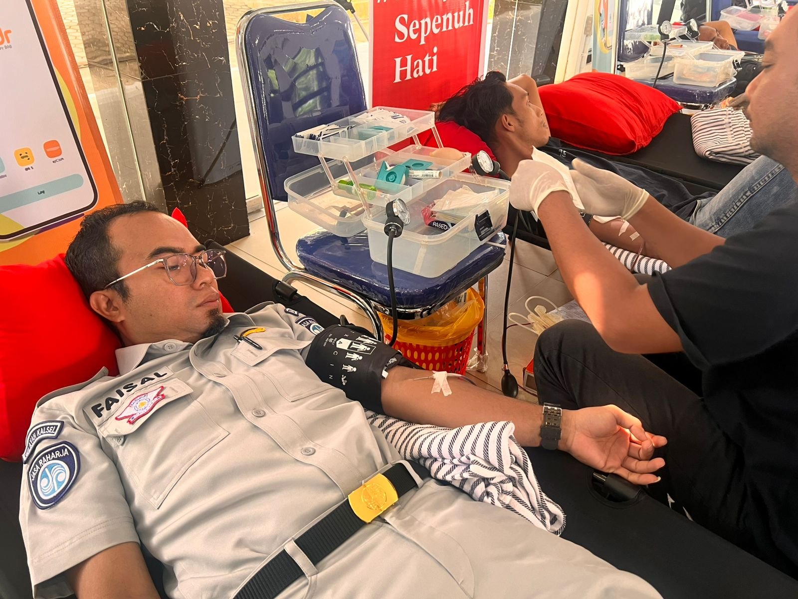 Bulan K3 Nasional, Jasa Raharja Kalsel Dukung Aksi Donor Darah