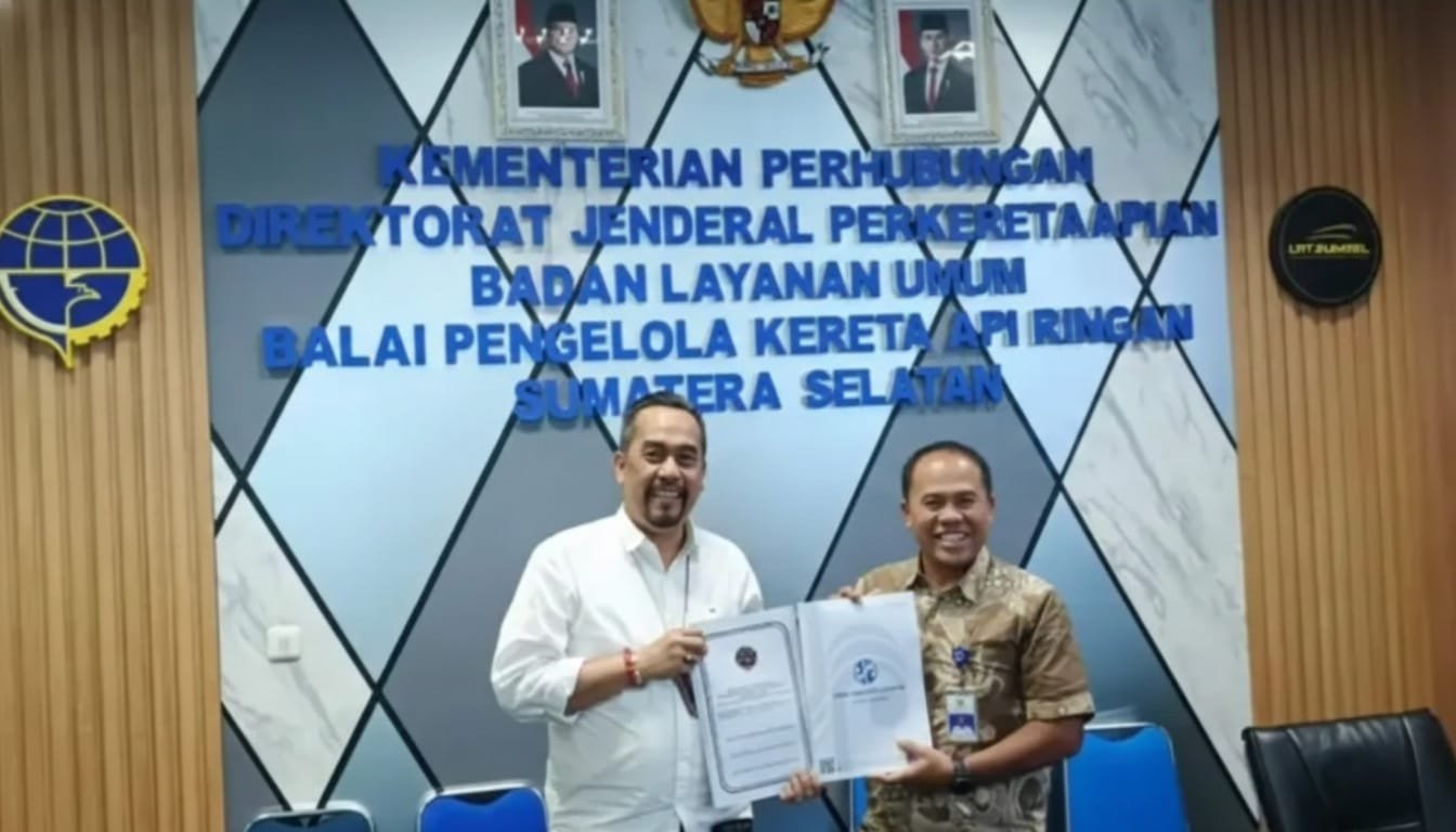 Jasaraharja Putera Hadirkan Perlindungan Asuransi bagi Penumpang LRT Sumatera Selatan