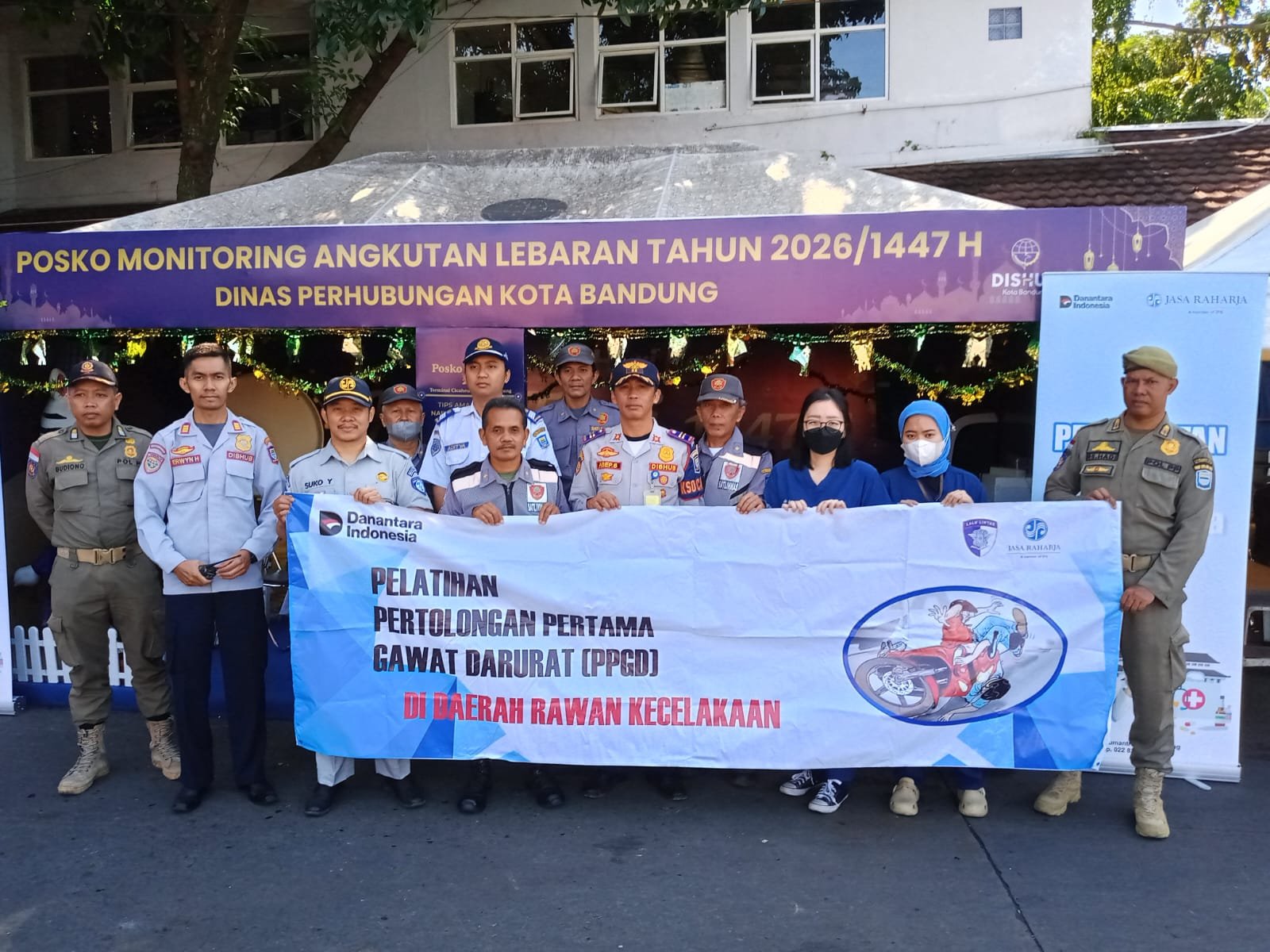 Perkuat Kolaborasi, Jasa Raharja Bandung Gelar Pengobatan Gratis MUKL, Edukasi PPGD dan Giat Ramcek Bersama Dinas Perhubungan Kota Bandung dan Ombudsman RI