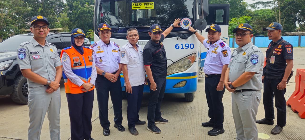 Jasa Raharja Cabang Metro Bersama Dishub Laksanakan Giat Ramp Check Pra Event Angkutan Lebaran 2026