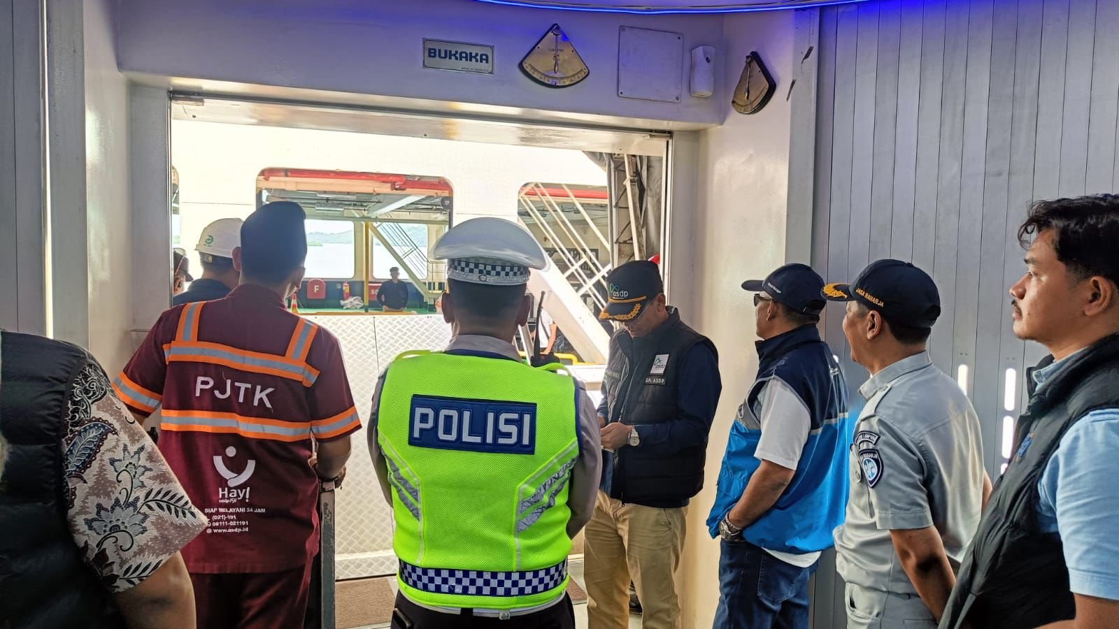 Perkuat Keselamatan Transportasi Mudik, Jasa Raharja Wilayah Lampung Dampingi Kantor Staf Presiden Tinjau Pelabuhan Bakauheni