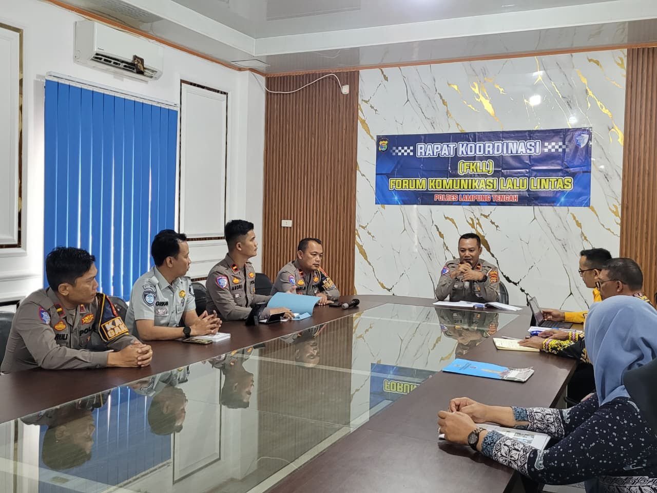 Forum Komunikasi Lalu Lintas Digelar, PJJR Samsat Gunung Sugih Perkuat Sinergi Keselamatan Jalan