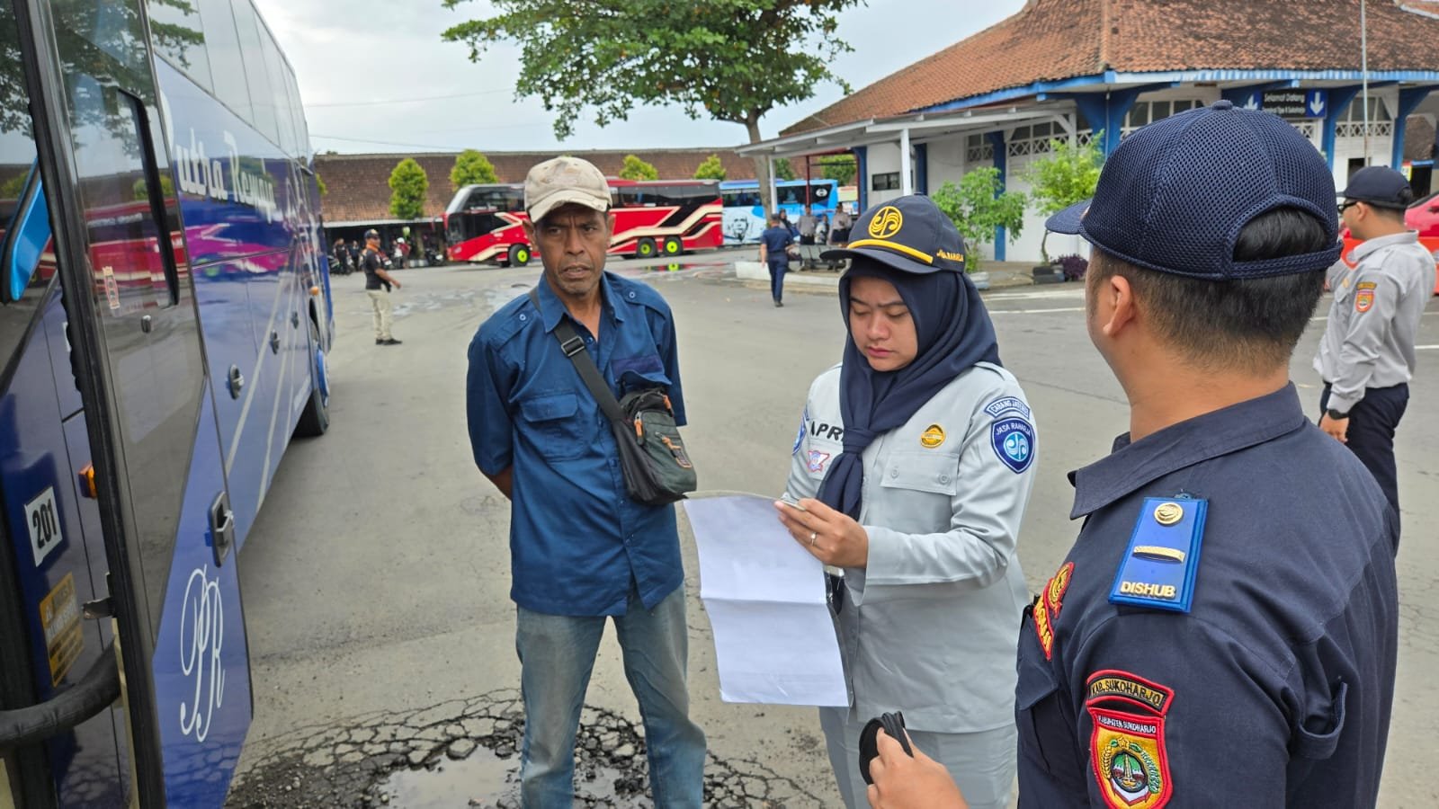 Rampcheck Gabungan di Terminal Sukoharjo, Pastikan Keselamatan Penumpang Saat Arus Balik Lebaran