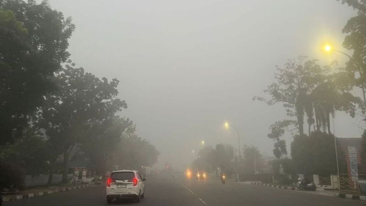 Pekanbaru Kembali Dikepung Kabut Asap, Jarak Pandang 1,2 Kilometer