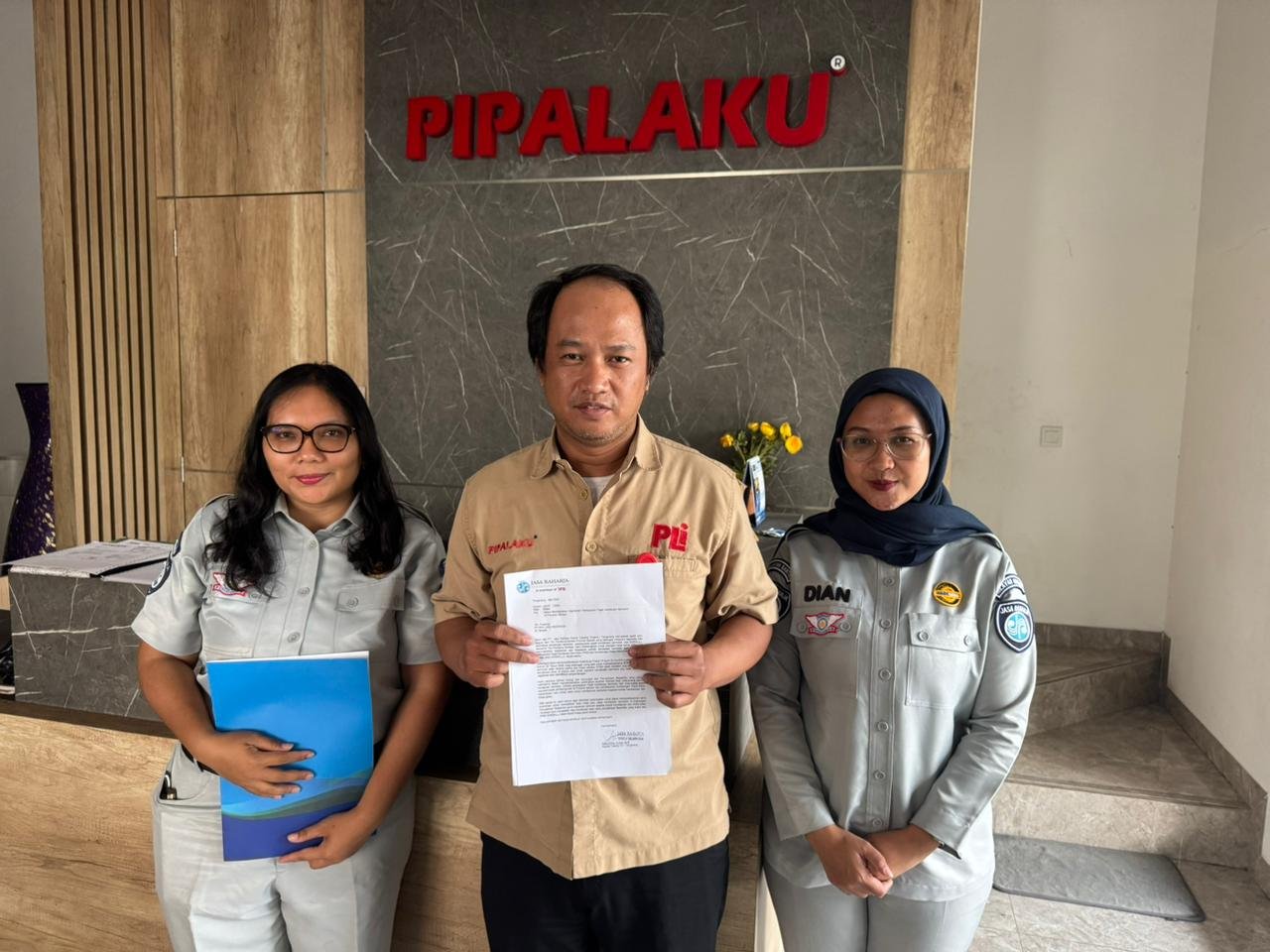 Permudah Pembayaran Pajak Kendaraan Jasa Raharja Tangerang Lakukan SIGAP dan Sosialisasikan SIGNAL Corporate ke PT. Pipa Laku