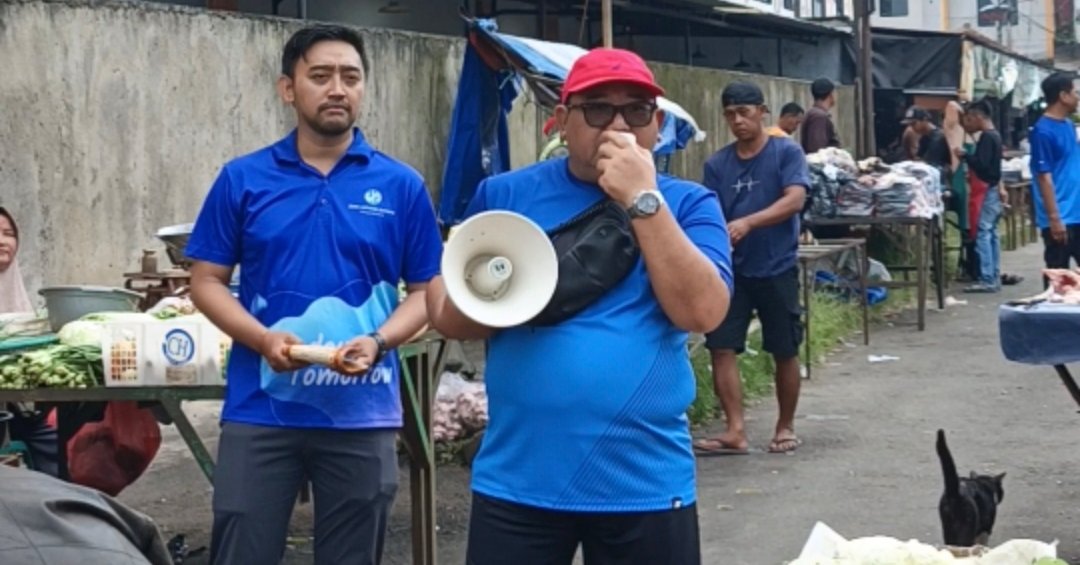 PT Jasa Raharja Gelar Sosialisasi Gebyar Apresiasi Kepatuhan Wajib Pajak di Pasar Pancasila Kota Tasikmalaya