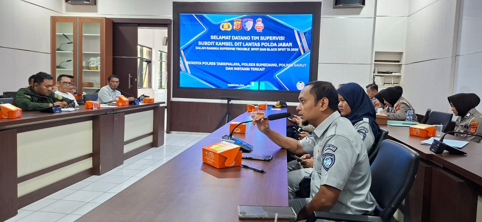 Jasa Raharja Cabang Tasikmalaya Hadiri Supervisi Blackspot dan Troublespot Bersama Ditlantas Polda Jabar