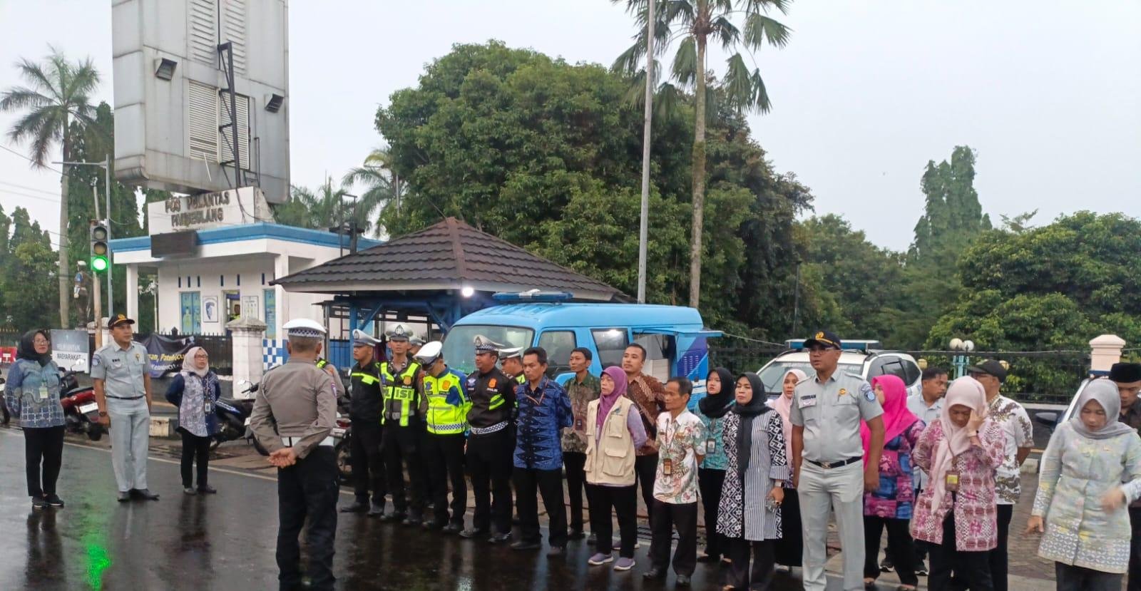 Jasa Raharja dan UPT Samsat Pandeglang Razia Kendaraan Pastikan Masyarakat Terlindungi dan Taat Pajak