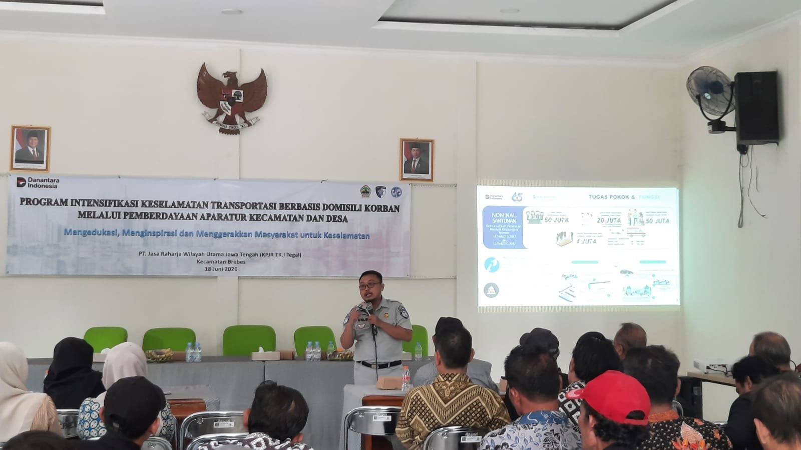 Jasa Raharja Bersama Stakeholders Gelar Kampanye Keselamatan Transportasi di Kecamatan Brebes untuk Mendorong Budaya Tertib Lalu Lintas
