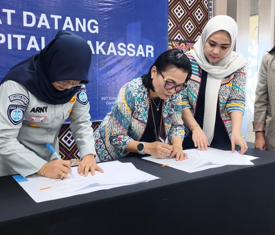 Perkuat Semangat CX100, Jasa Raharja Sulsel dan RS Siloam Makassar Jalin Kerja Sama Optimalisasi Layanan Korban Laka