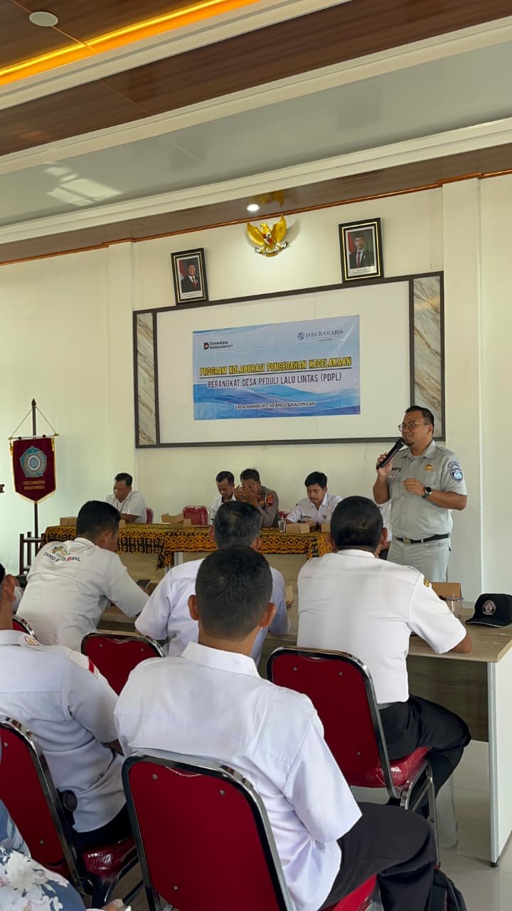 Jasa Raharja Cabang Pekalongan Gelar Program Kolaborasi Pencegahan Kecelakaan Melalui Perangkat Desa Peduli Lalu Lintas di Wonotunggal