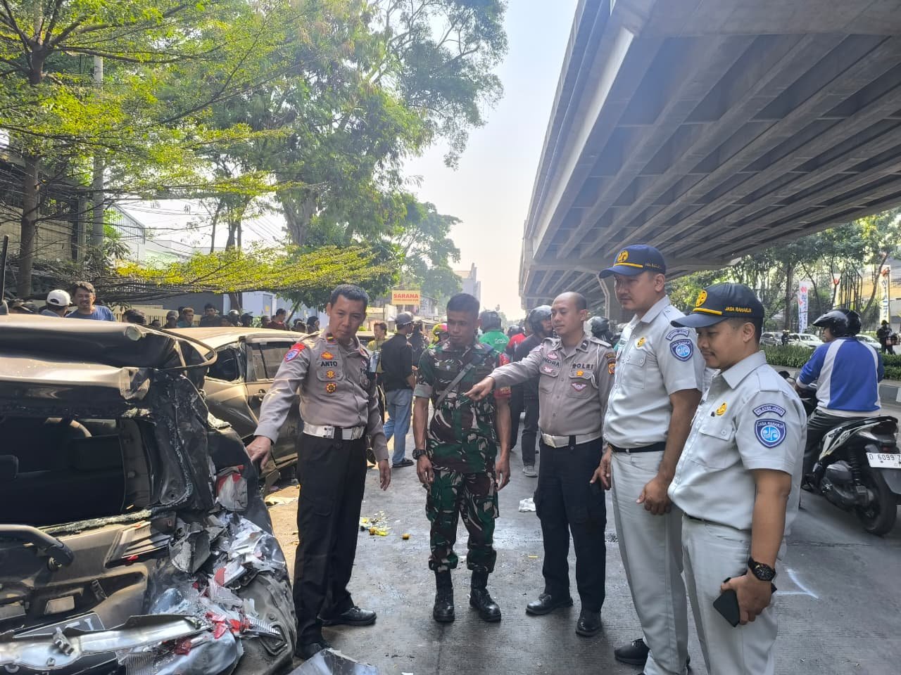 Jasa Raharja Gerak Cepat Lakukan Survei TKP dan Rumah Sakit Pascakecelakaan Beruntun di Jalan Soekarno-Hatta Bandung