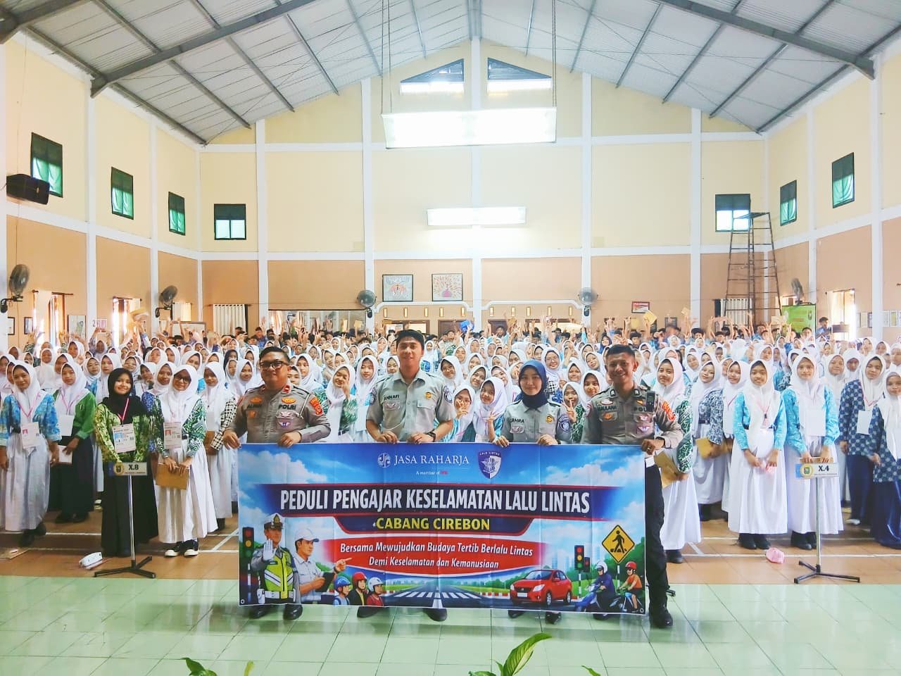 Upaya Keselamatan Lalu Lintas, PT Jasa Raharja (Persero) Cabang Cirebon Gelar Pengajar Peduli Keselamatan Lalu Lintas (PPKL) Di SMAN 1 Kab Kuningan 