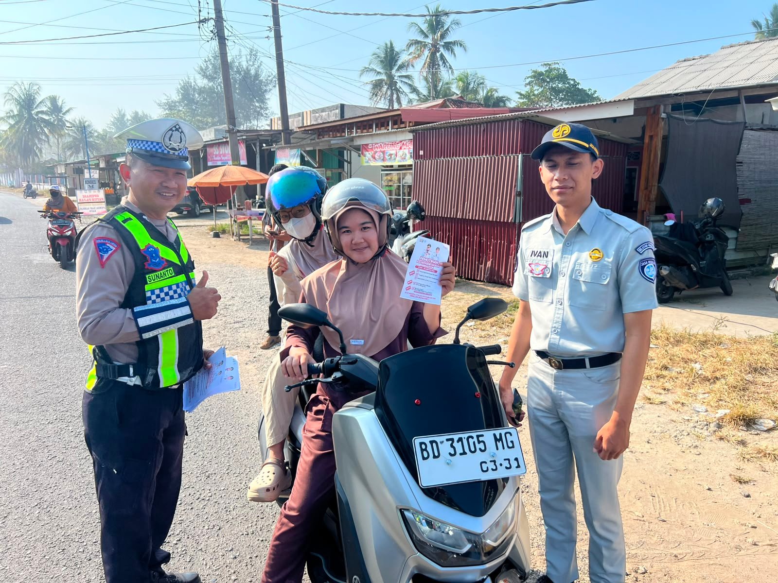 Operasi Patuh Pajak Samsat Kaur Tingkatkan Kesadaran Wajib Pajak, Empat Kendaraan Manfaatkan Layanan di Lokasi