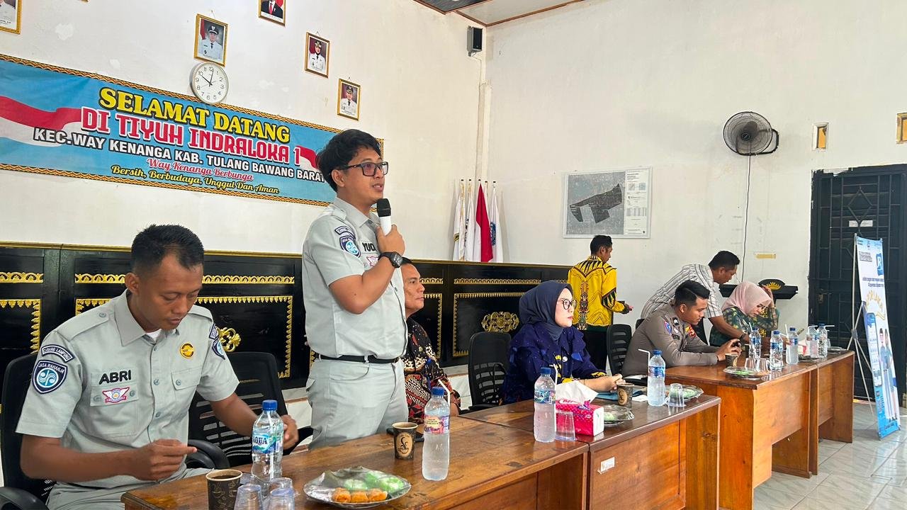 Jasa Raharja Sosialisasikan Peran Perlindungan Dasar Korban Kecelakaan dan Program Keringanan PKB di Tulang Bawang Barat
