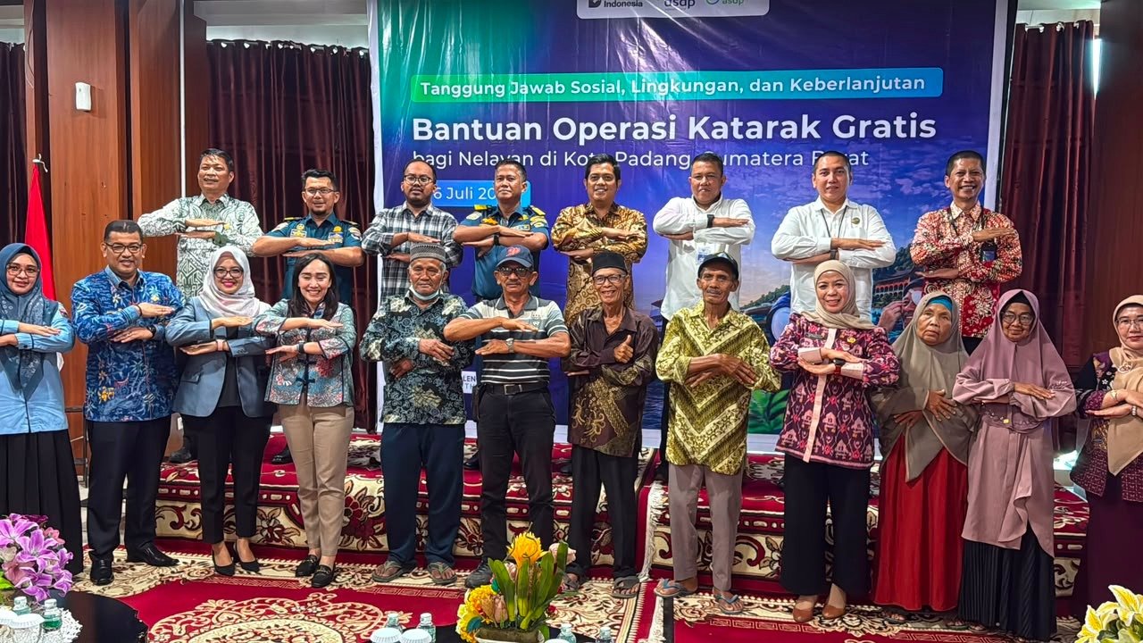 Jasa Raharja Sumbar Hadiri Seremonial Bantuan Operasi Katarak Gratis bagi Nelayan