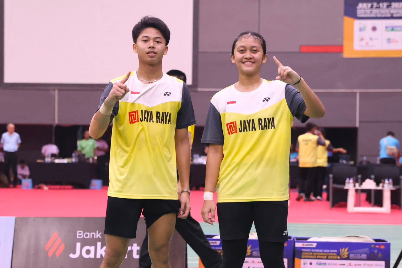 Zilazik/Afizzah juara ganda campuran U-17 Jaya Raya Junior International Grand Prix 2026