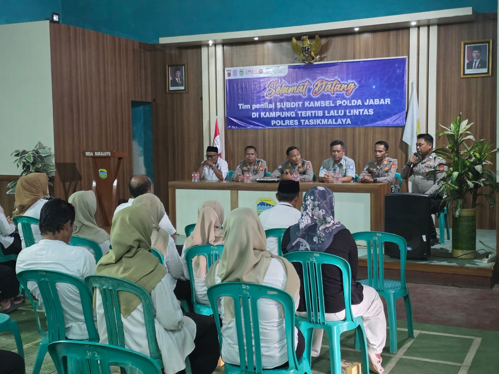 Jasa Raharja Hadiri Forum Penilaian Kampung Tertib Lalu Lintas di Desa Sukaluyu