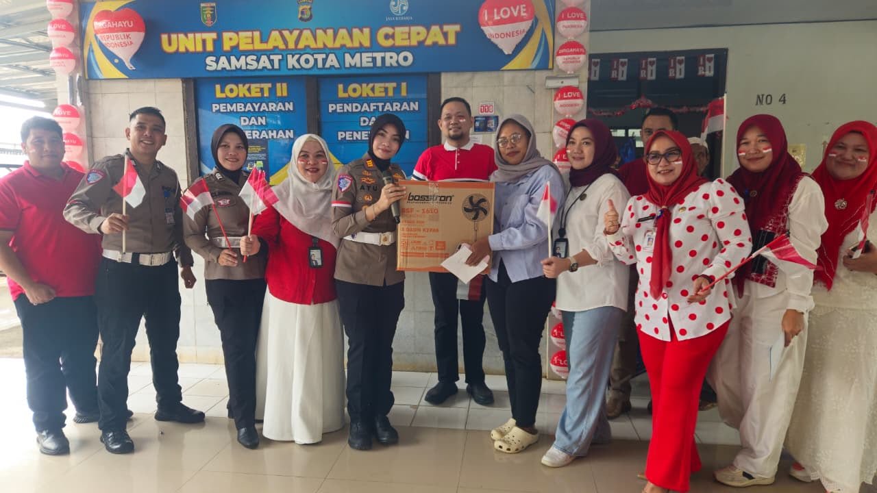 Tim Pembina Samsat Metro Gelar Jumat Berkah, Perkuat Engagement dengan Wajib Pajak