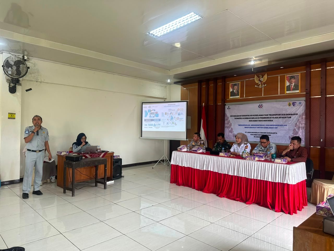 Jasa Raharja Surakarta Ajak 70 Aparatur Desa di Kecamatan Kedawung Jadi Pelopor Keselamatan Berlalu Lintas