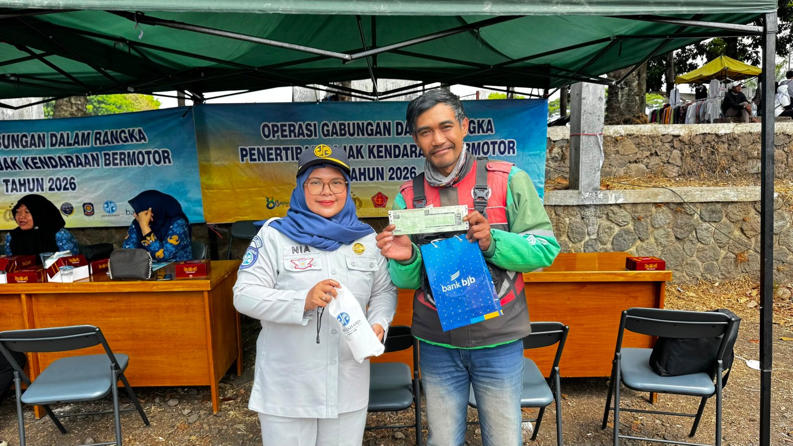 Jasa Raharja Bersama Tim Pembina Samsat Garut Gelar Operasi Gabungan di Kerkof