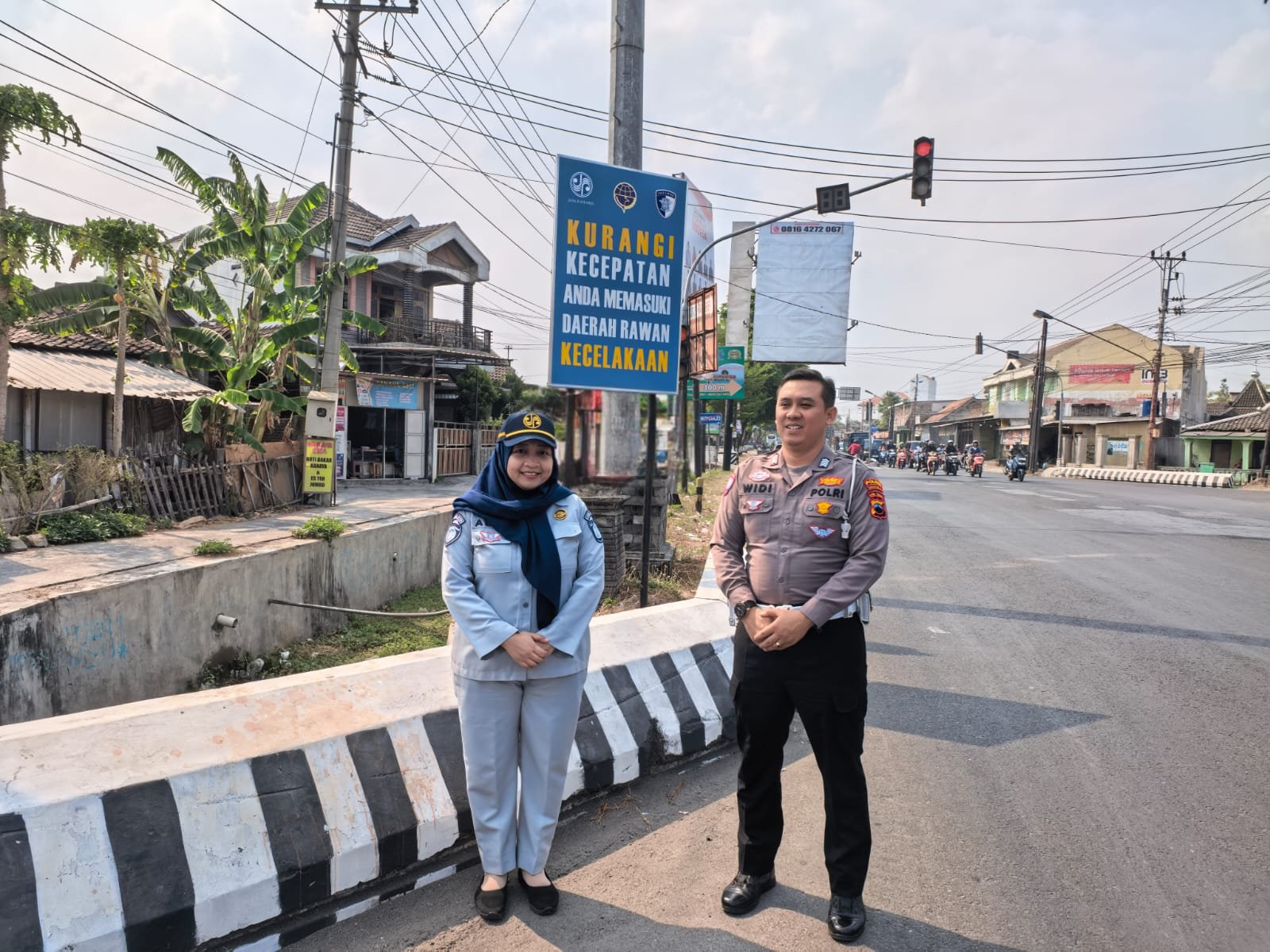 Perkuat Upaya Pencegahan Kecelakaan, Jasa Raharja Pasang Papan Himbauan di Sukoharjo