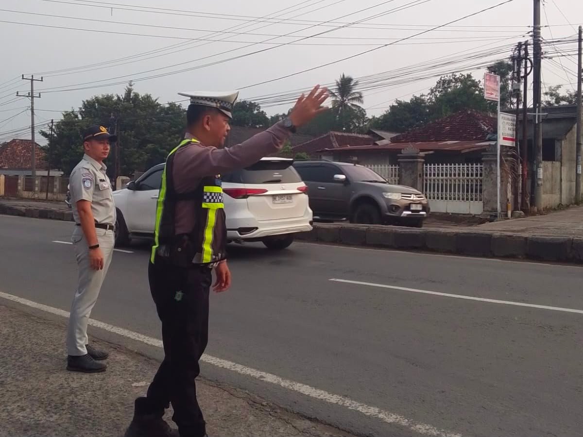 Jasa Raharja dan Polri Amankan Jam Rawan Sore di Natar, Tekan Risiko Kecelakaan Lalu Lintas
