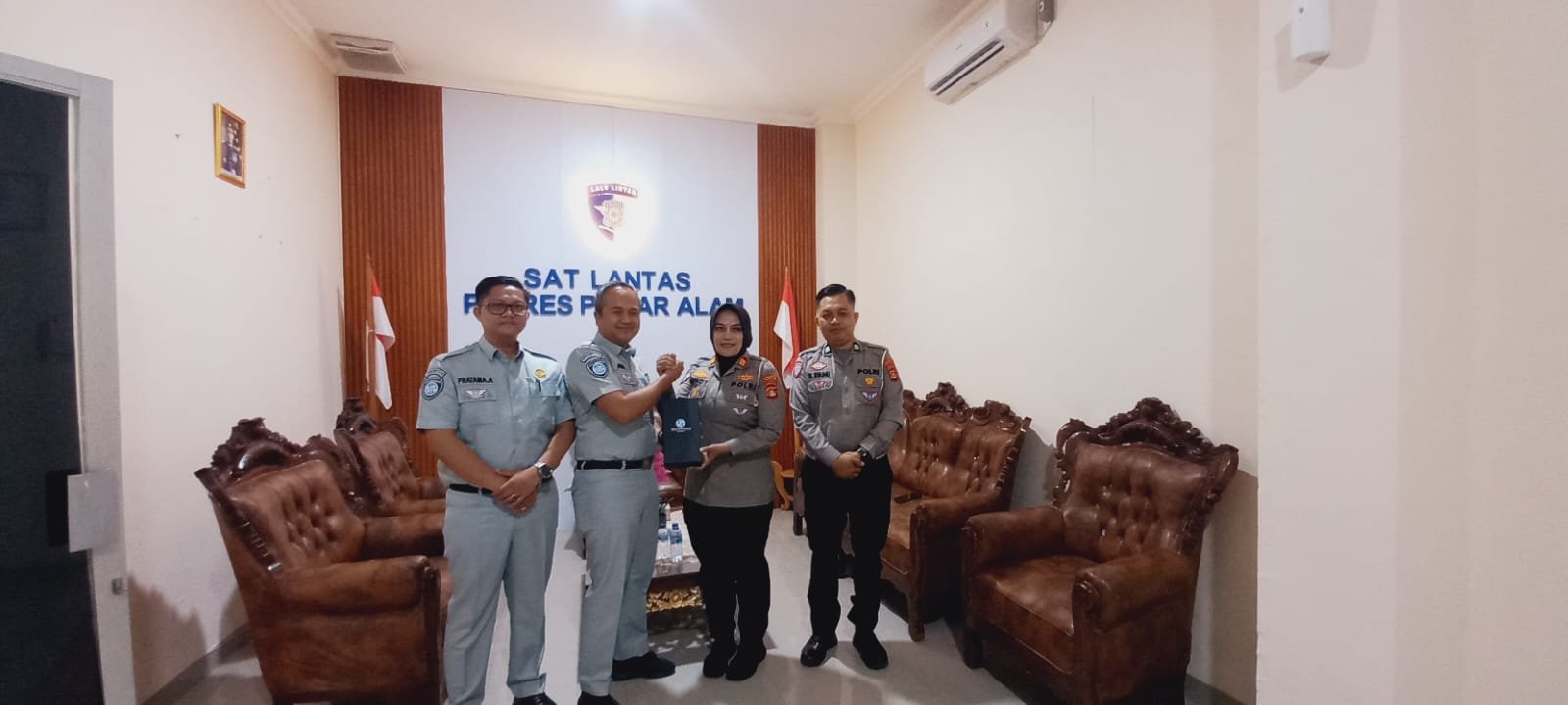 Tingkatkan Keselamatan Berlalu Lintas, Jasa Raharja Lahat Perkuat Sinergi Bersama Satlantas Polres Pagar Alam