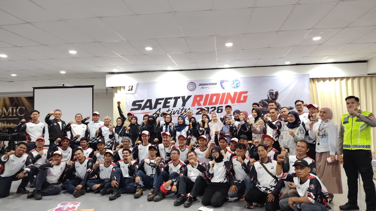 SAFE RIDING, SAFE JOURNEY, SAFE LIFE Jasa Raharja Pelatihan Safety Riding Di PT Bridgestone Tire Indonesia 