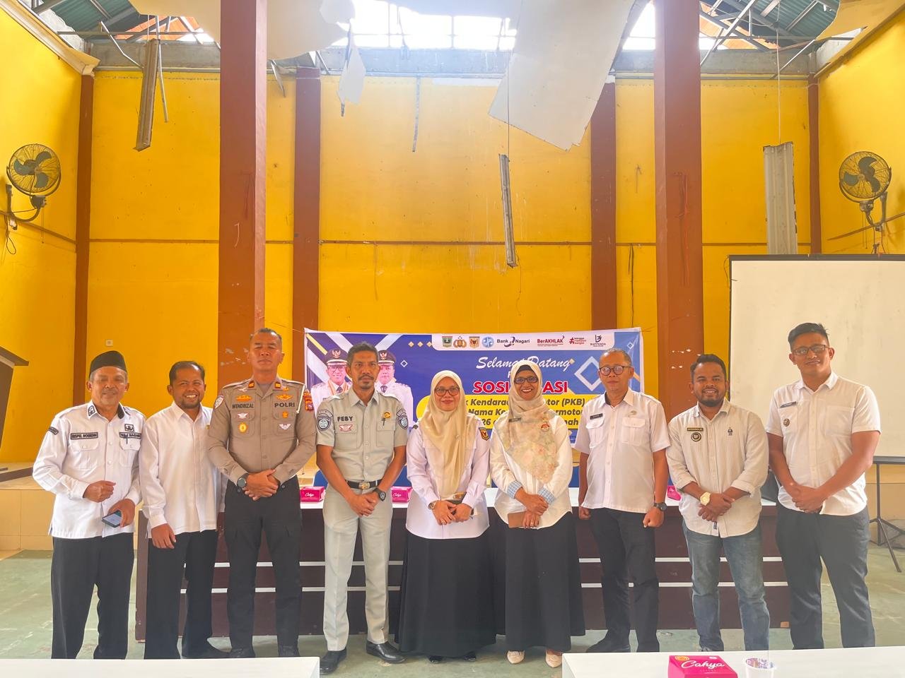 Jasa Raharja Sumbar Bersama Samsat Batusangkar Edukasi Kesamsatan dan Keselamatan Berkendara di Pariangan