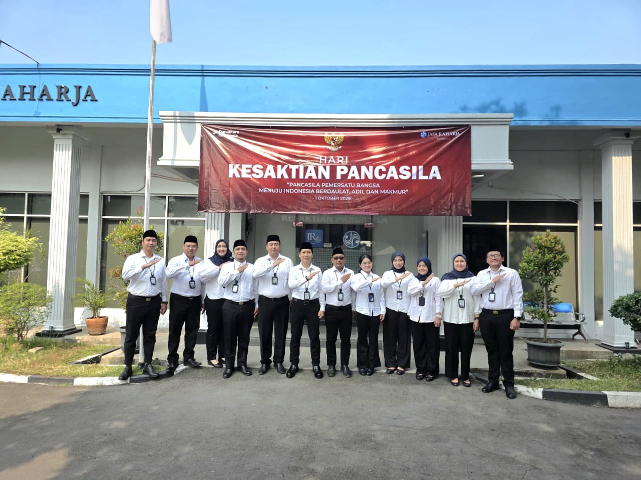 Perkuat Semangat dan Nilai Pancasila, PT Jasa Raharja (Persero) Cabang Cirebon Gelar Upacara Peringatan Hari Kesaktian Pancasila