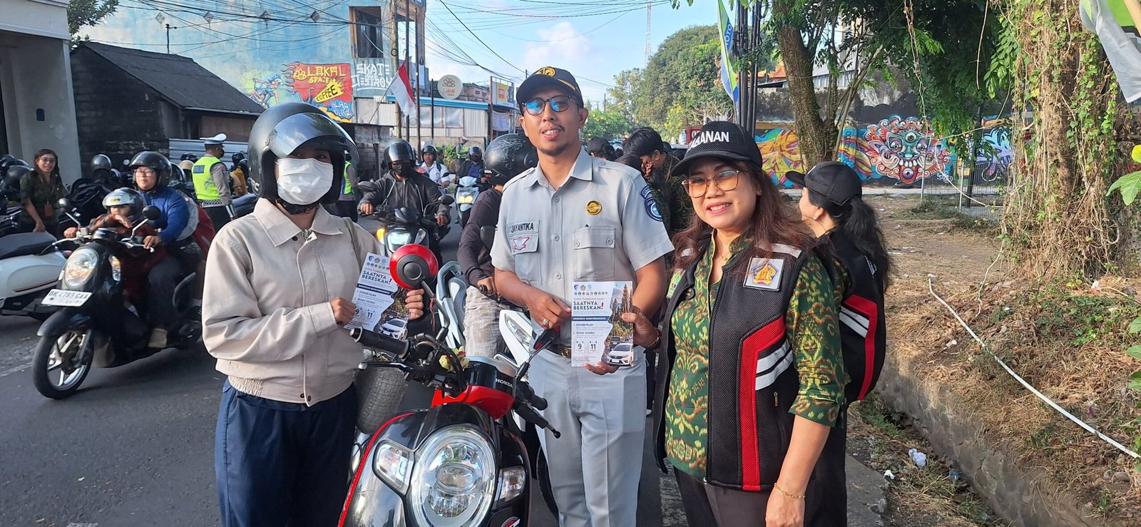 Operasi Gabungan Tak Hanya Soal Kendaraan, Relaksasi PKB Ikut Disosialisasikan di Tabanan