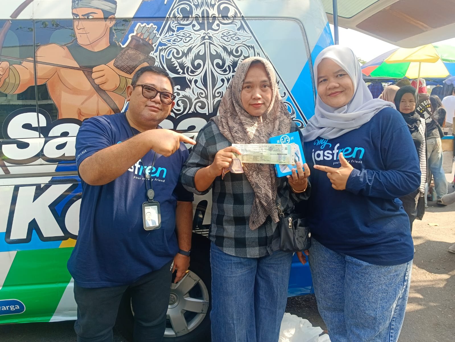 Jasa Raharja Tasikmalaya Bersama P3D Ciamis Hadirkan Samsat Keliling di CFD Taman BMX, Apresiasi Wajib Pajak Taat