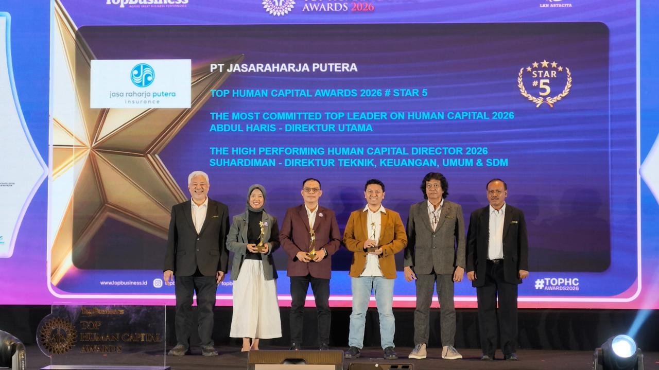 Jasaraharja Putera Raih Tiga Penghargaan TOP Human Capital Awards 2026, Perkuat Komitmen Pengembangan SDM 